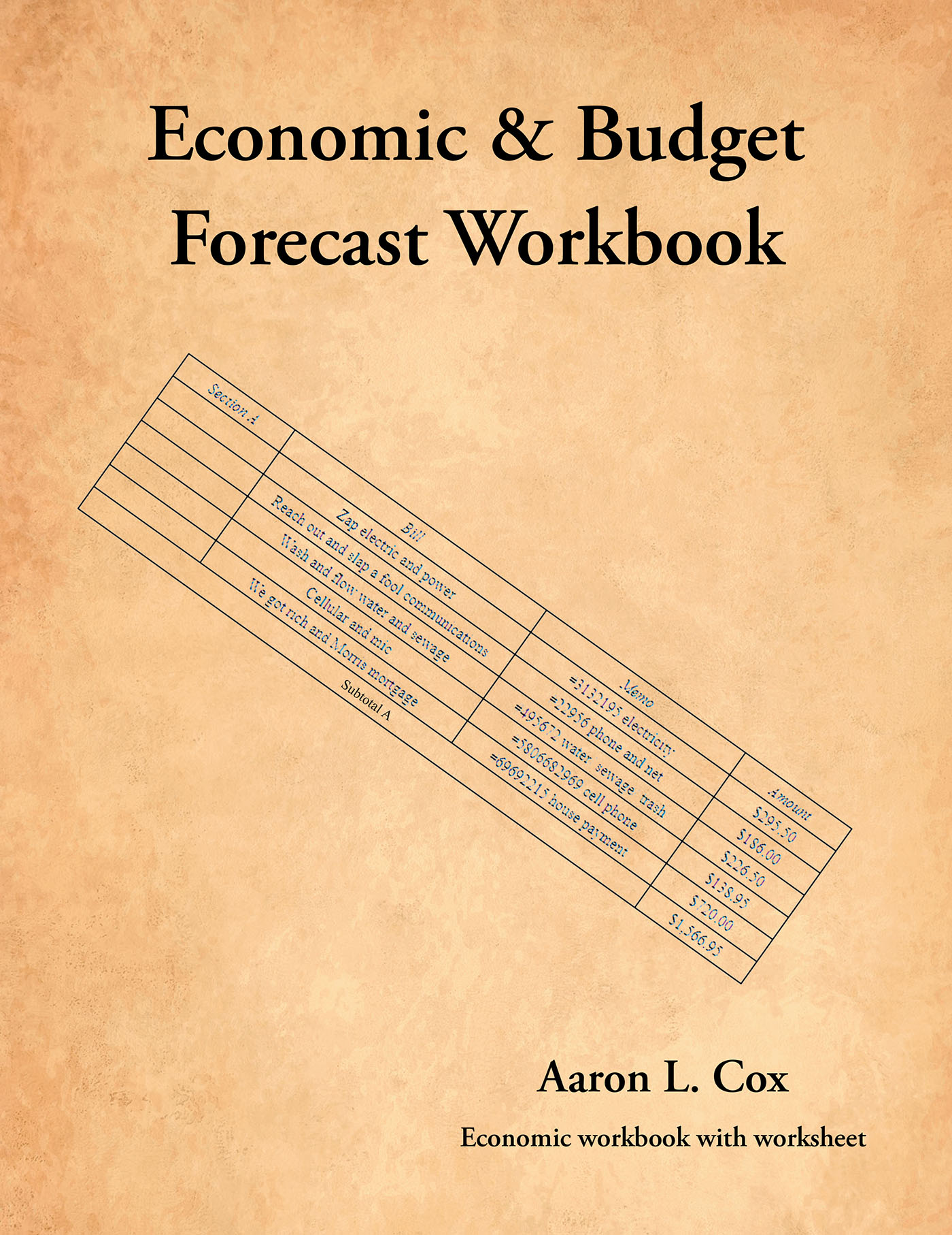 Economic & Budget Forecast Workbook Cover Image