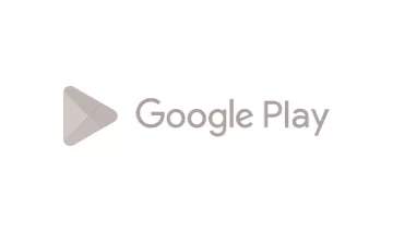 logo-footer-google-play a grayscale version of the Google Play logo